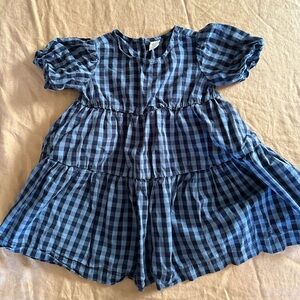 Gap toddler 3 years blue gingham dress